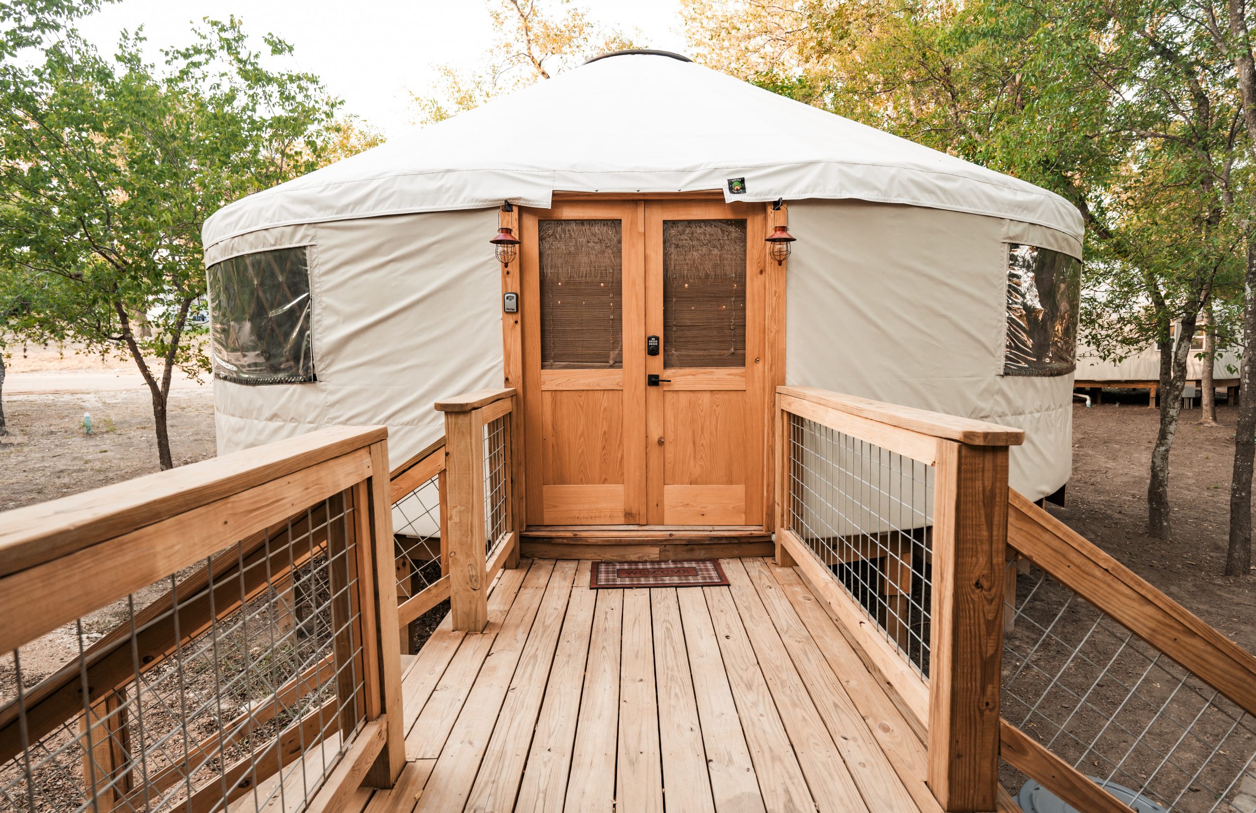River Yurt Village & RV Park Banderas, Texas Mourning Dove Rental